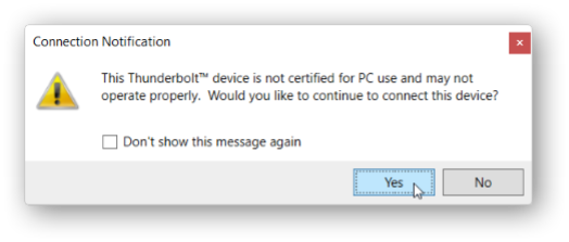 Approve Thunderbolt Devices - step 3